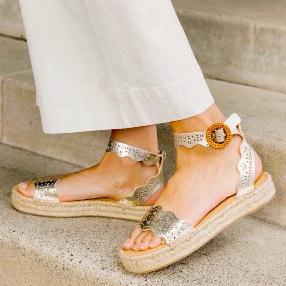 Soludos x Anthropologie Cadiz Espadrille Sandals size 6.5 - Picture 2 of 11